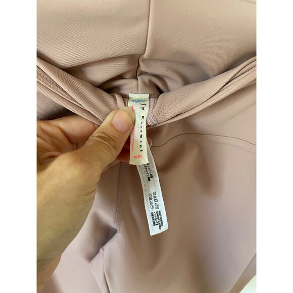 Free People Movement High Rise Ruched Braided Leggings Mauve Pink Size Medium - Picture 6 of 7